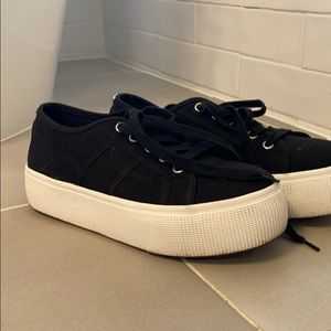 Black Platform Sneakers